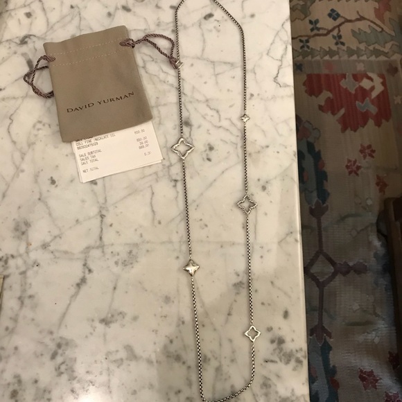 David Yurman Jewelry - David yurman Quatrefoil necklace EUC